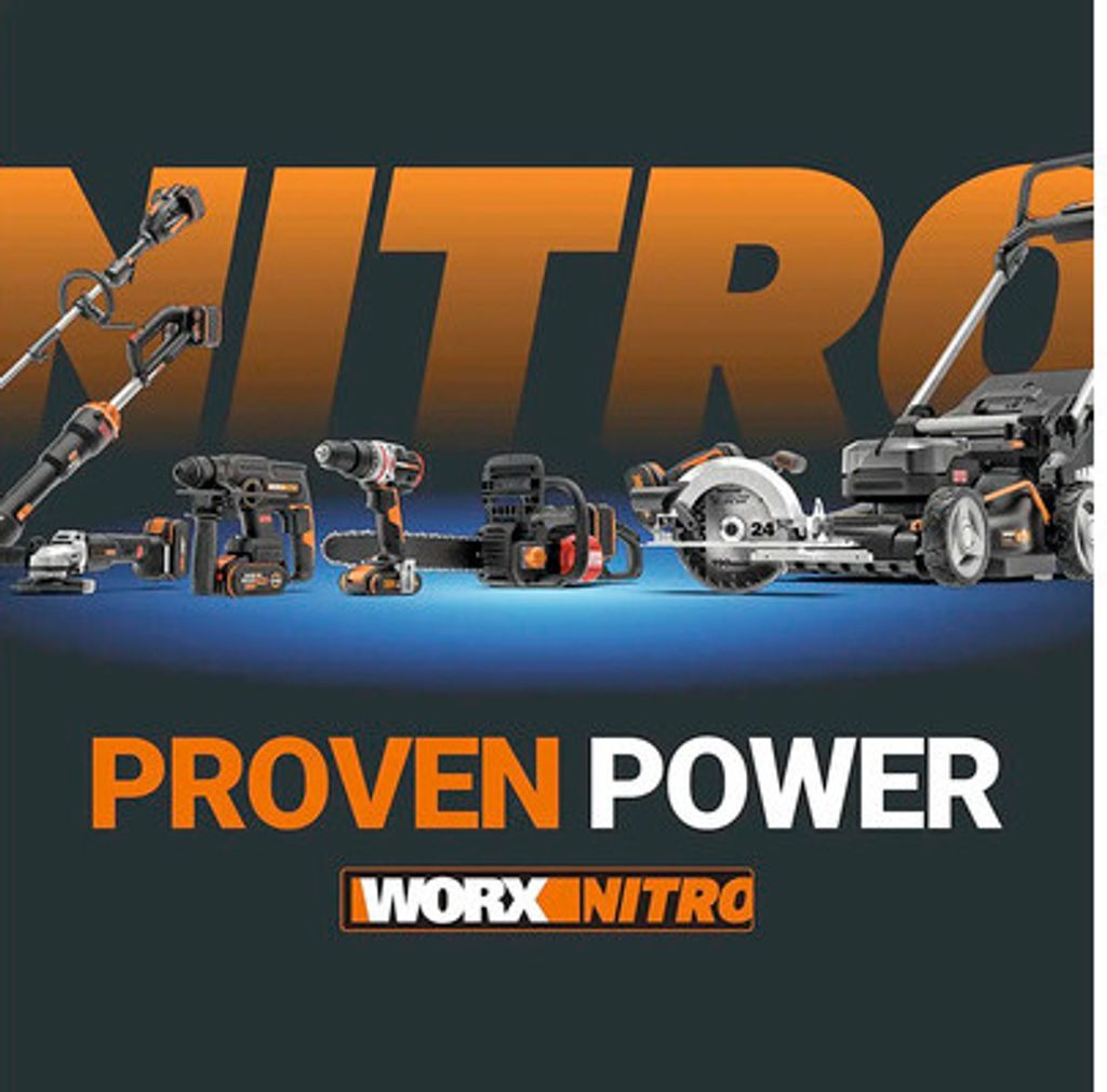 Akku-Winkelschleifer WORX Nitro WX814.9 Ø 125 mm, ohne Akku Produktbild 