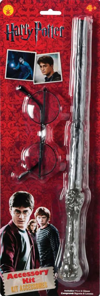 Harry Potter Zauberstab Und Brille Zubehör Set Produktbild 