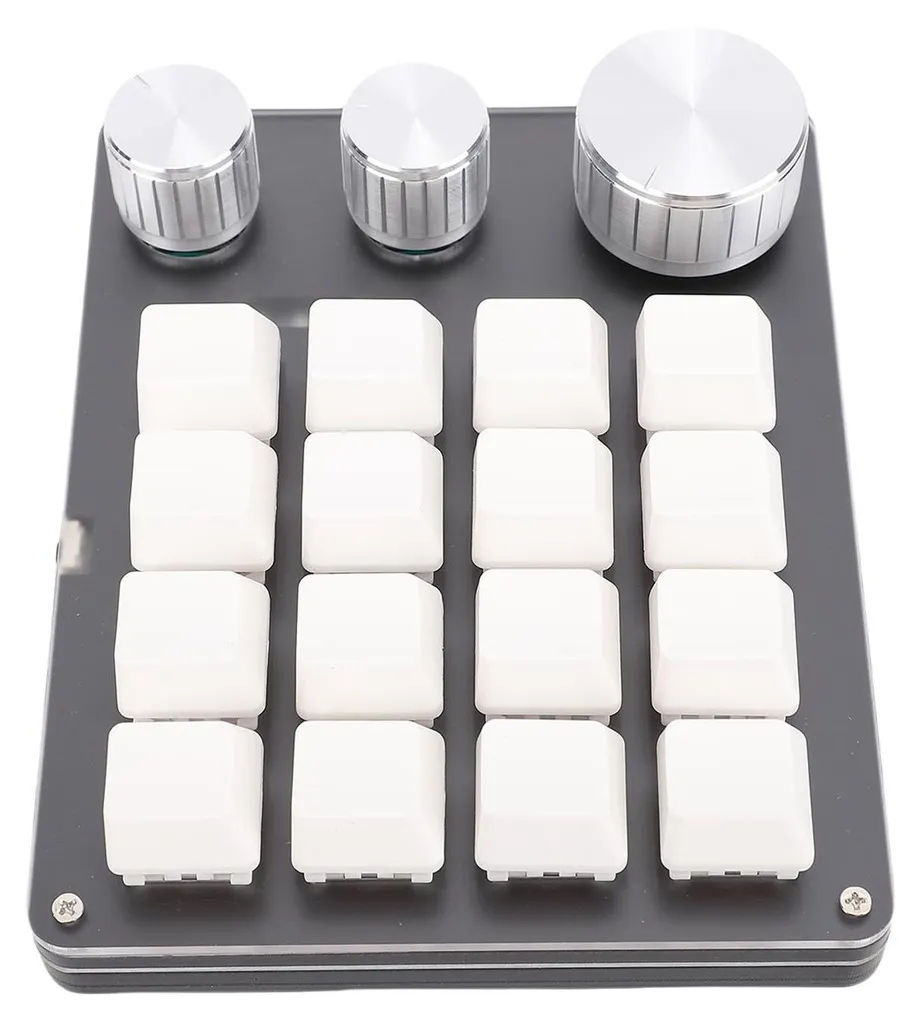 Mini Clavier de Gaming Programmable 16 Touches Mécaniques Blancs - 5