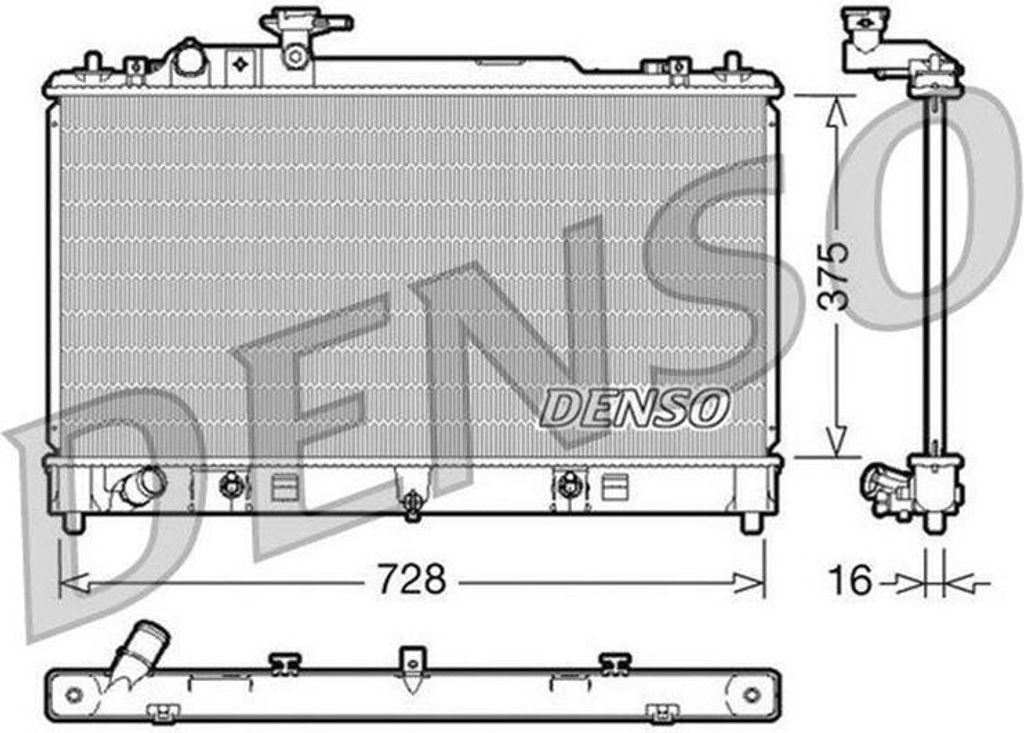 DENSO Kühler, Motorkühlung DRM44021