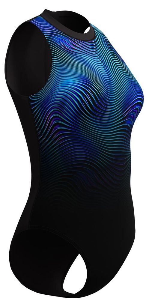 Damski Strój Kąpielowy Speedo Print Hydrasuit 1Pc czarne Zdjęcie produktu 