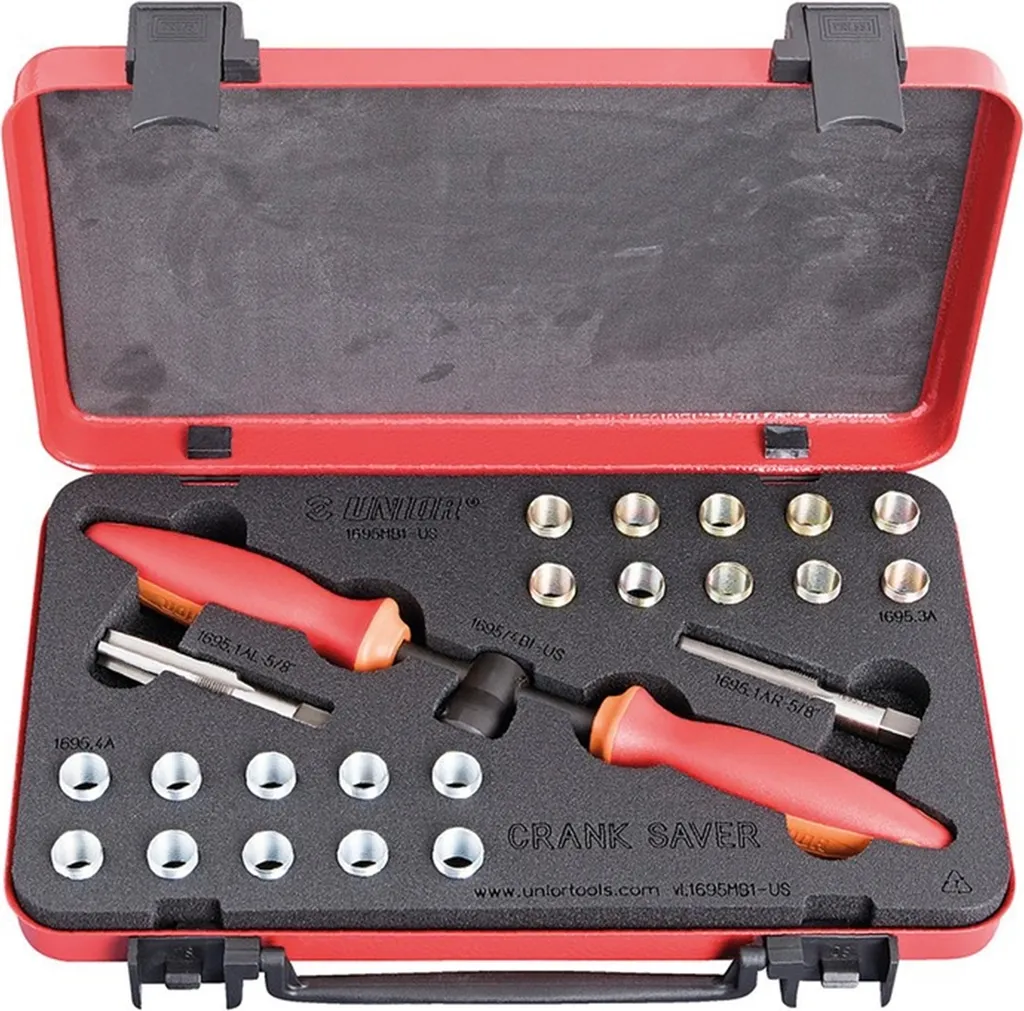 Set de Sauvetage de Manivelle Unior 1695MB1-US pour Filetage de Pédale