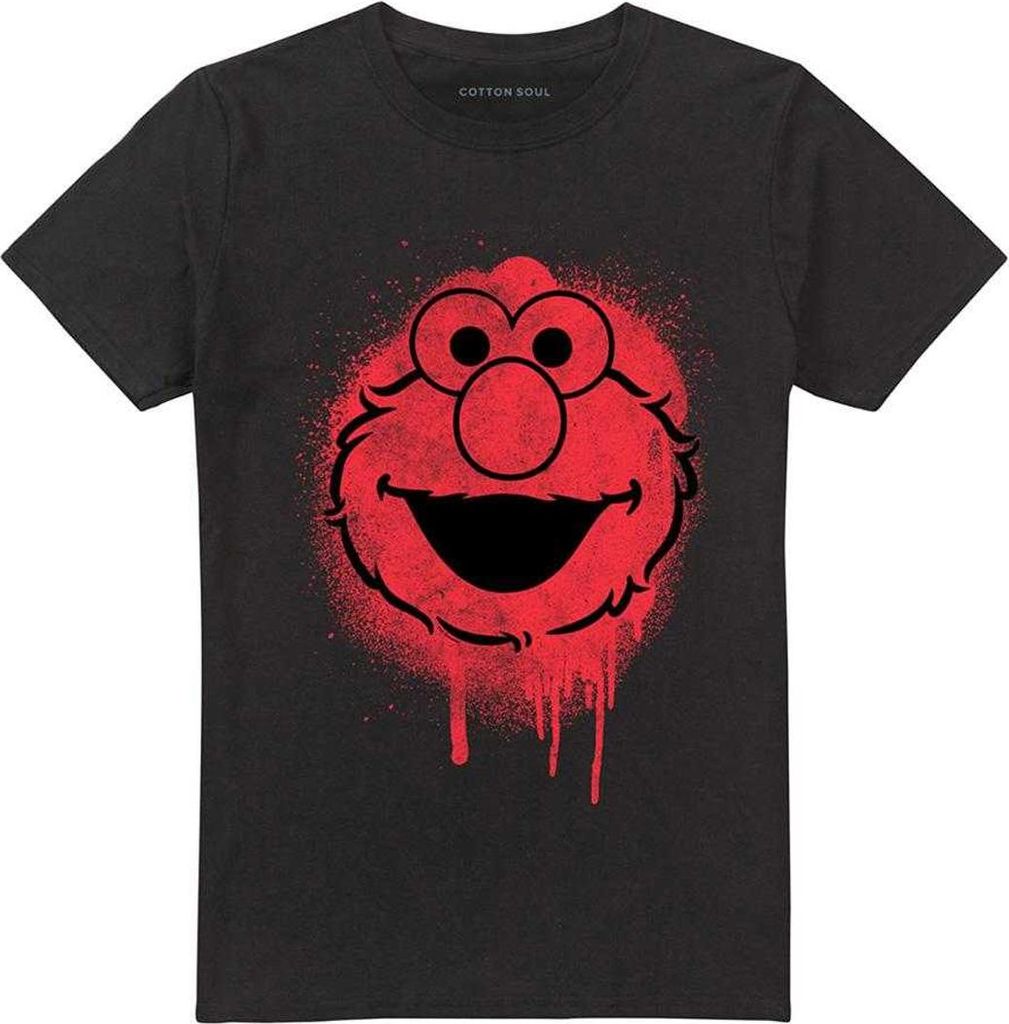 Sesame Street - T-Shirt für Herren/Damen Uni TV20623 (5XL) (Schwarz)