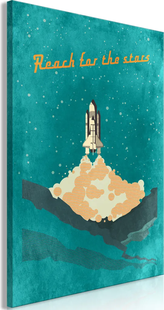 Murale su tela - Raggiungere le stelle (1 parte) verticale 60x90 cm Per bambini i-A-0180-b-a