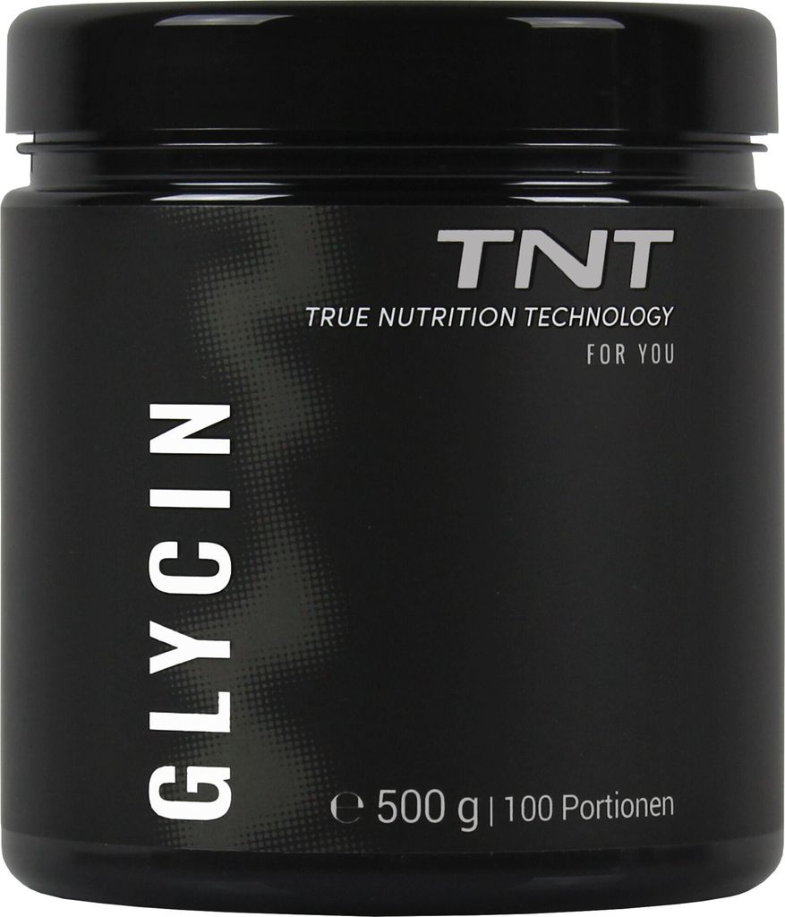TNT Glycin Pulver (500g) - Frei von Zusatzstoffen und Allergenen. Süßer Geschmack. Vegan.