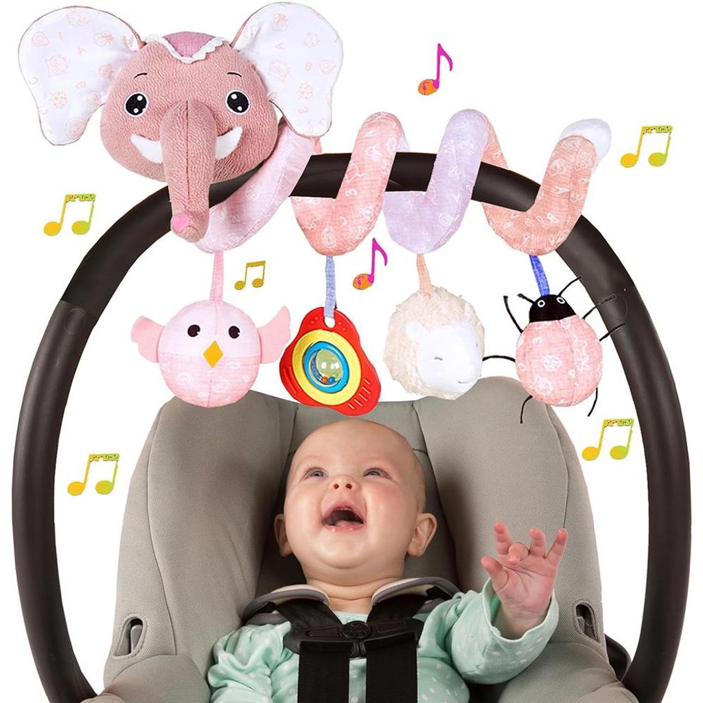Infant Baby Elefant Krippe Bett Um Rassel Glocke Cartoon Produktbild 