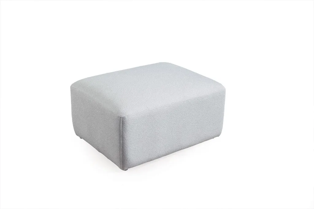 Tabouret de pied blanc multifonction - Meuble de designer robuste et chic - 2