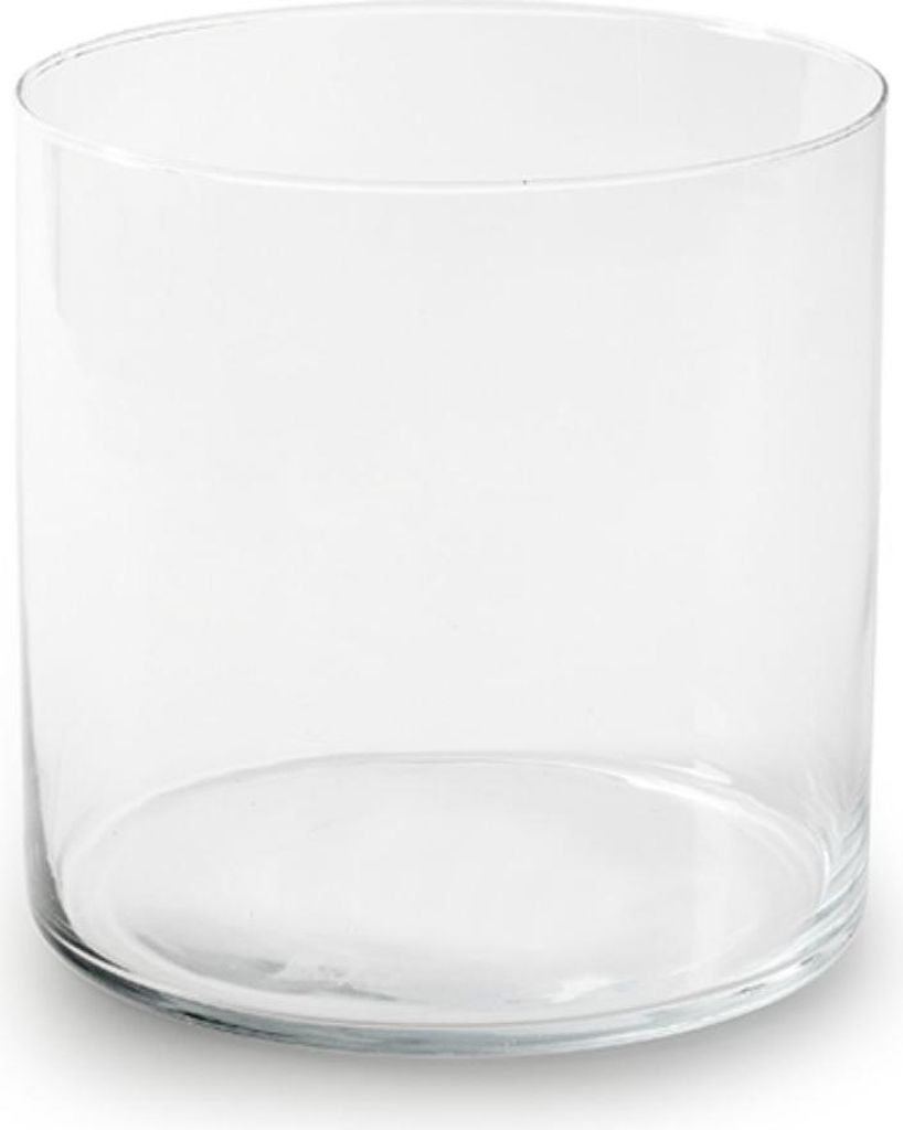 Glasvase Dekoglas Zylinder H. 15cm D. 15cm transparent Produktbild 
