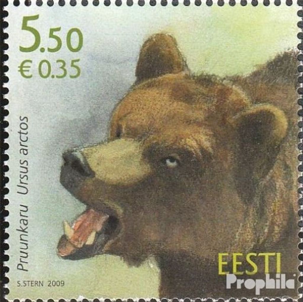 Briefmarken Estland 2009 Mi 643 (kompl.Ausg.) postfrisch Braunbär