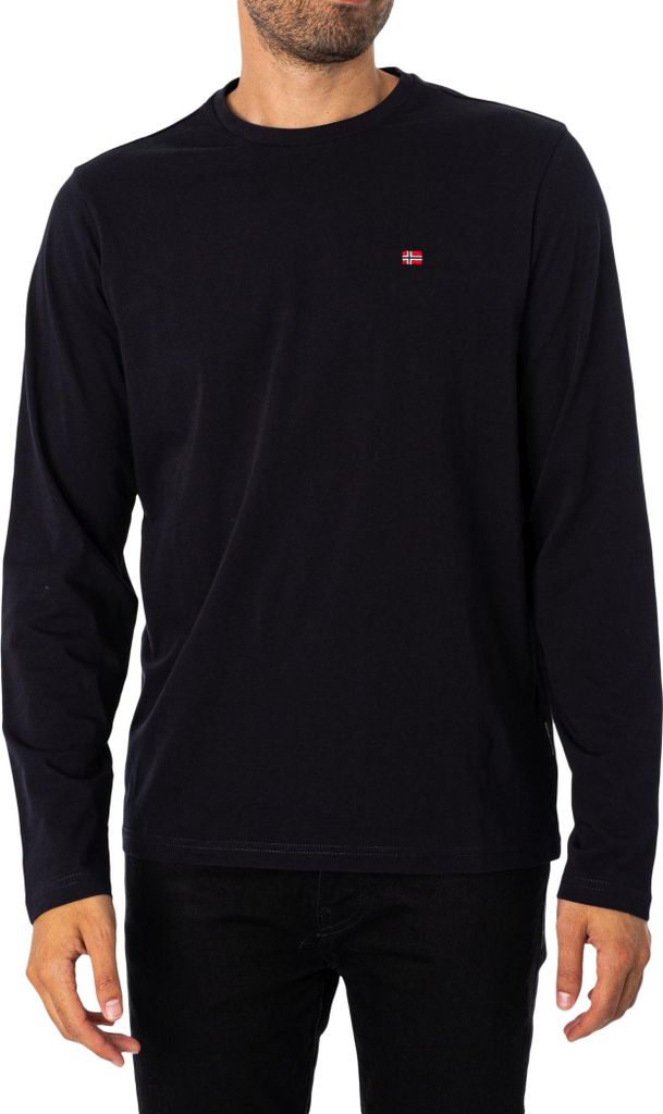 Napapijri Langärmliges T-Shirt mit Salis-Logo, Schwarz L Produktbild 