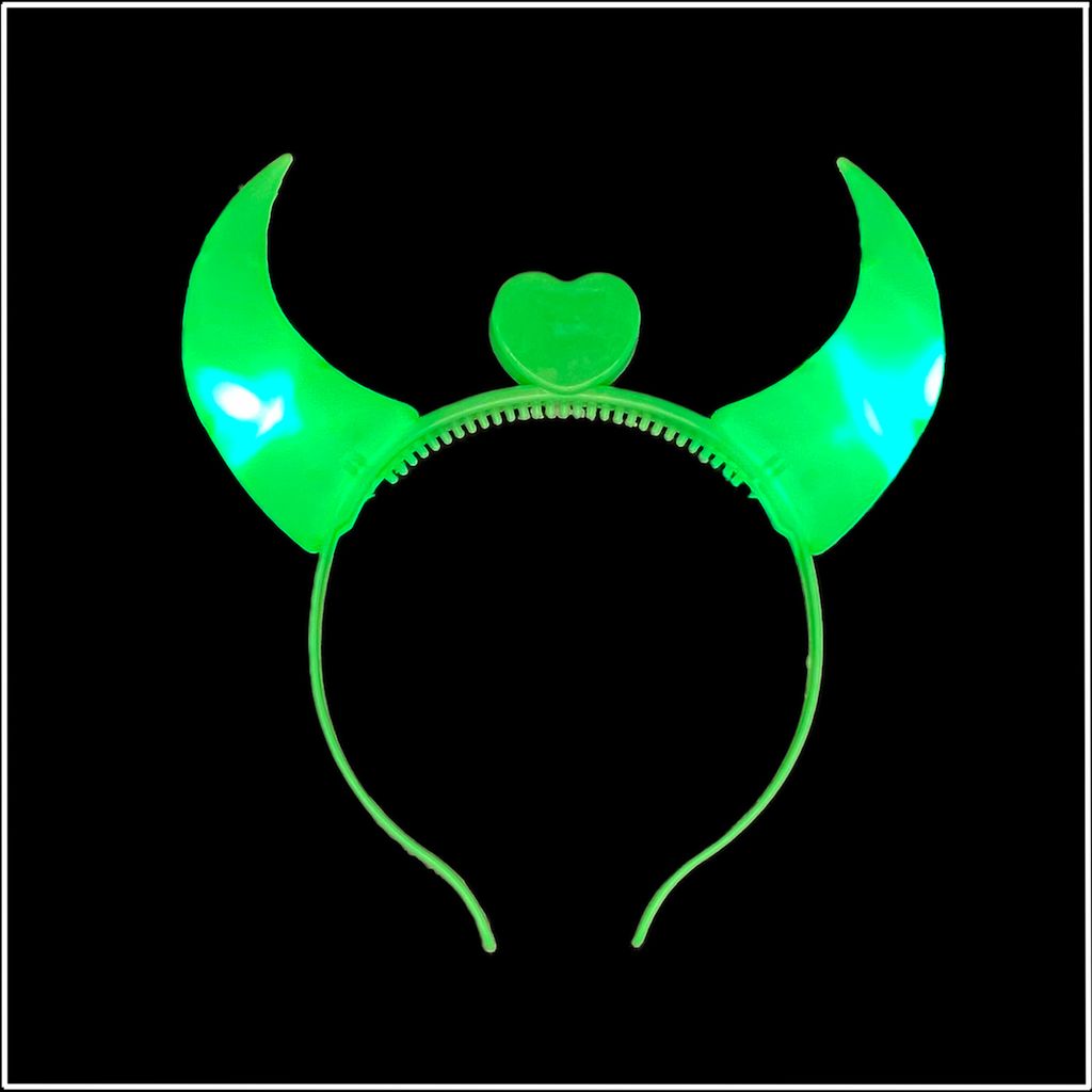1x LED Haarreif DEVIL in 3 Farben / leuchtend Produktbild 