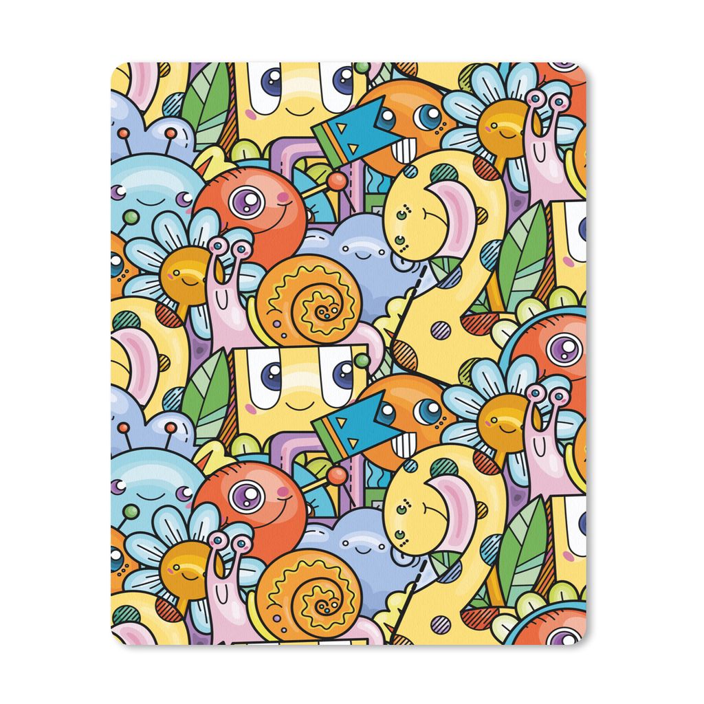 MuchoWow Mauspad Mousepad Design - Tiere - Blumen - Lustig - Junge - Mädchen 30x40 cm - Mousepads - Maus Mat - Pad - Mausunterlage - Mausmatten