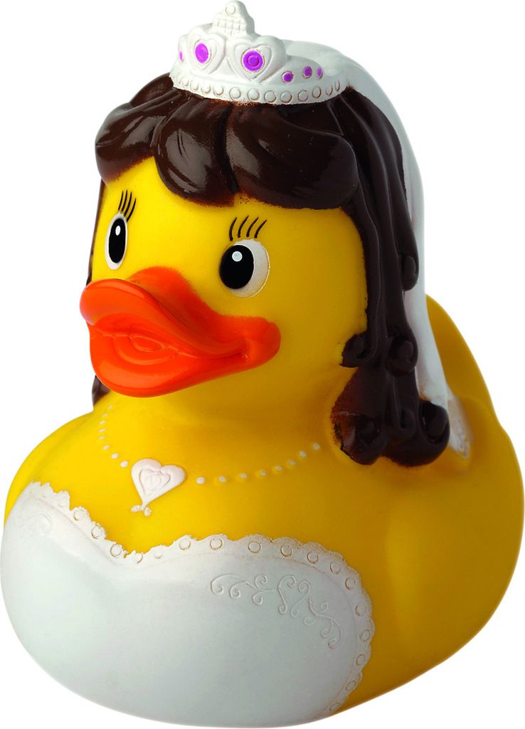 Braut - Zur Hochzeit - Anlassente - Quietscheente - Badeente - ca. 8 cm gross