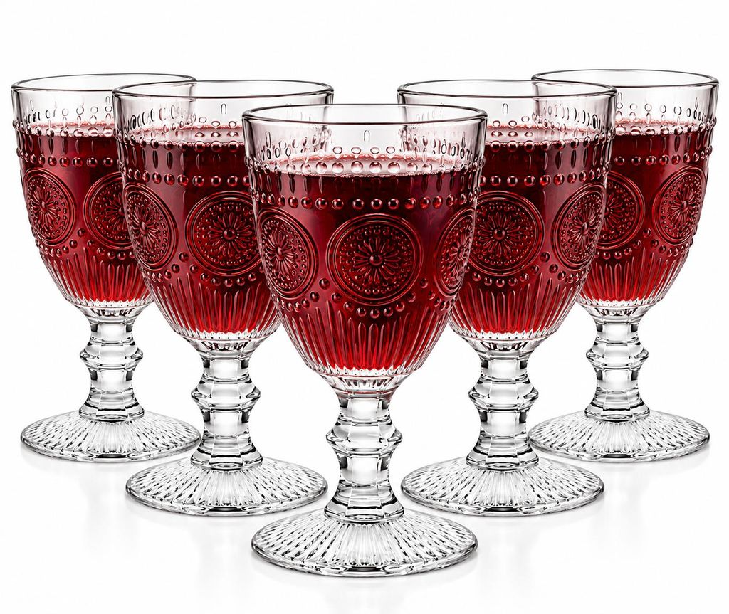 6 verres à vin de 310 ml sur pied, verres à vin blanc, Image du produit 