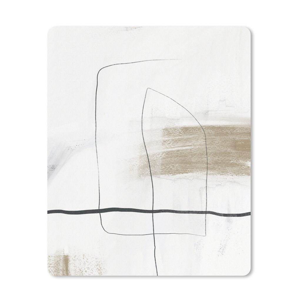 MuchoWow® Mauspad Mousepad Farbe - Kunst - Schwarz - Weiß Produktbild 