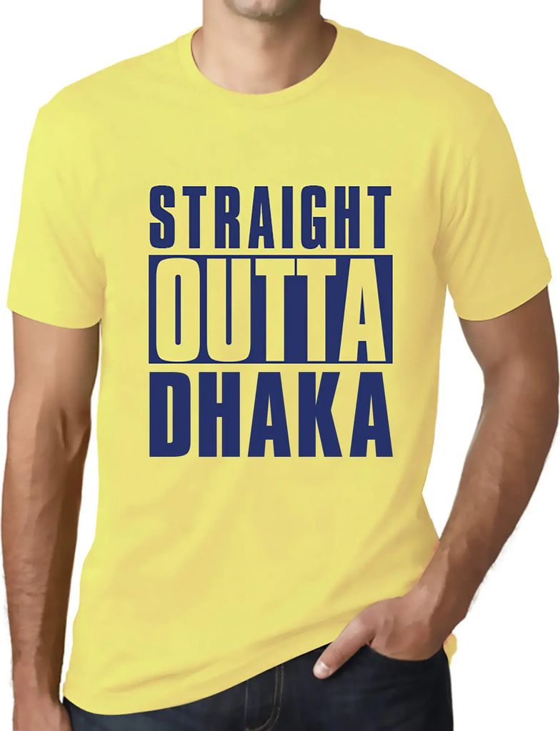 Herren Grafik T-Shirt Direkt aus Dhaka – Straight Outta Dhaka – Öko-Verantwortlich Vintage Jahrgang Kurzarm Lustige Druck Geburtstag Geschenk ...