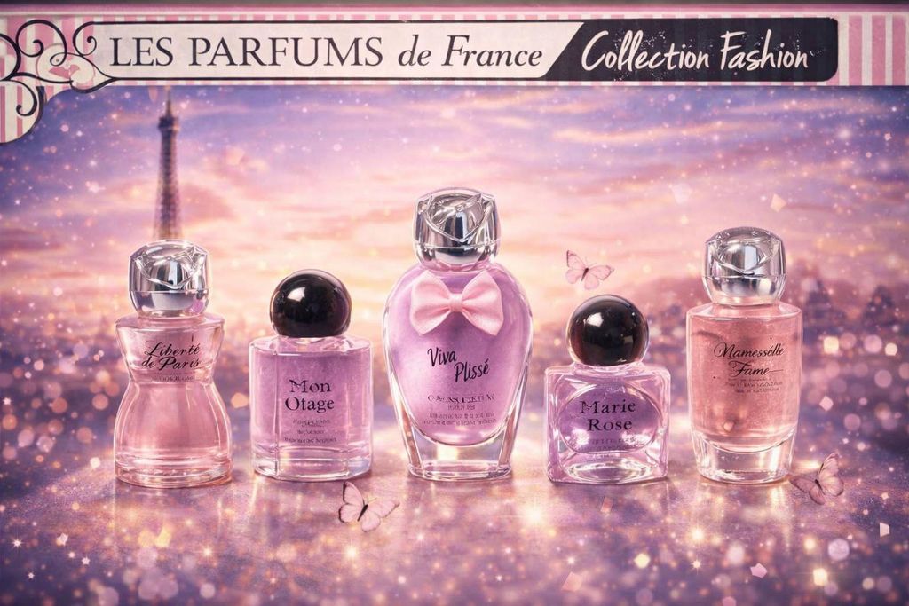 Zeitlich begrenztes Angebot – Französisches Damenparfüm – France Fashion – 5 Eau de Parfum Miniaturen in Geschenkverpackung.