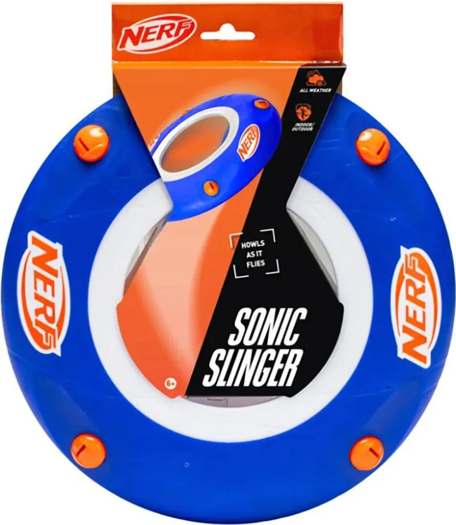 Frisbee incassable enfant Nerf Sonic Slinger - Finis les chocs douloureux