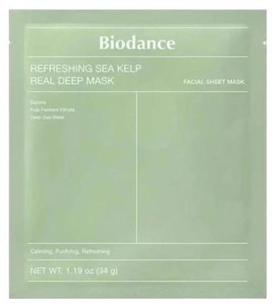 Biodance Verfrissend Zeewier Masker, Intensief, 4 stuks. Productafbeelding 