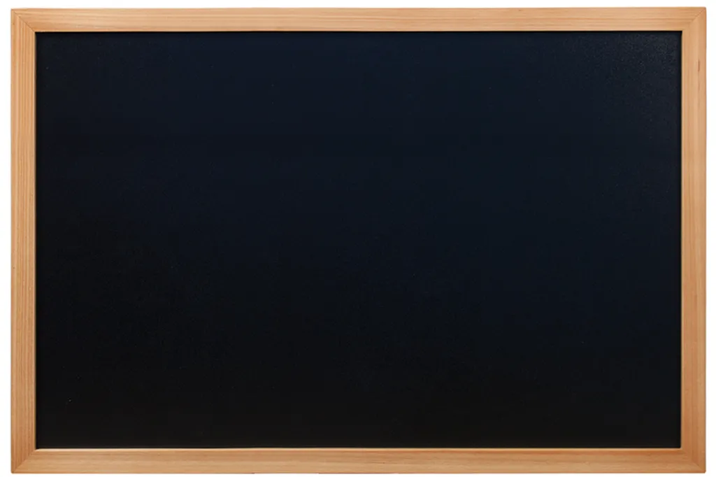 Tableau noir Securit Woody cadre teck résistant et surface lisse - 5