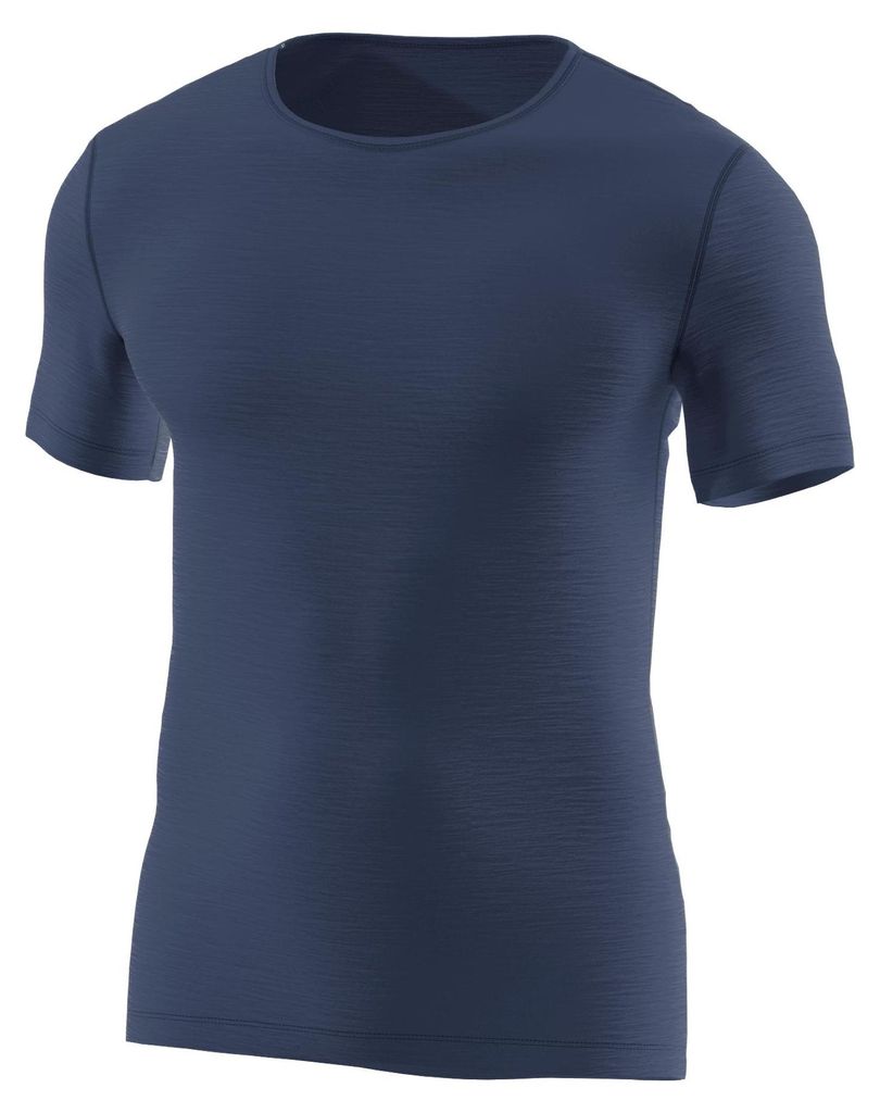 Löffler M SHIRT S/S MERINO LIGHT DARK BLUE DARK BLUE 54