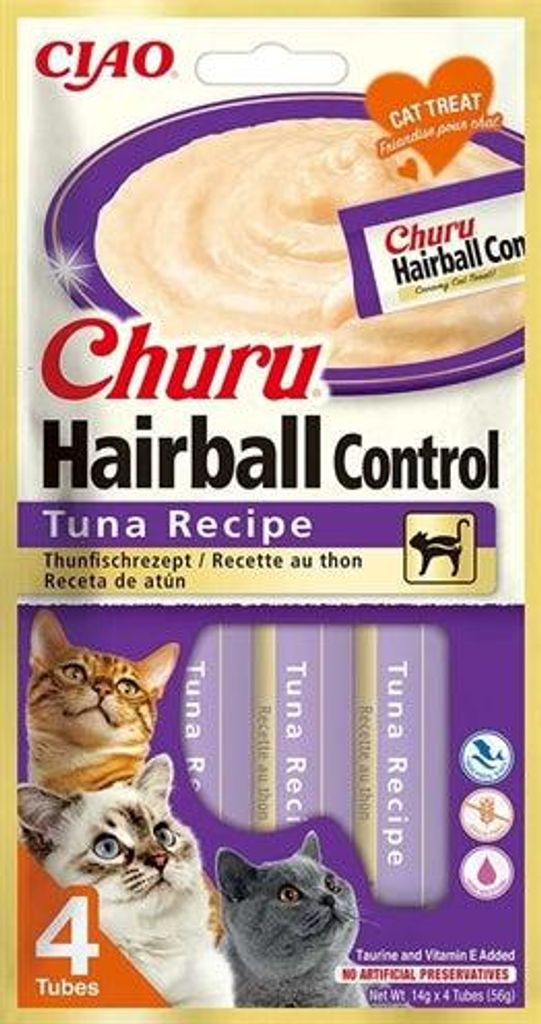 Inaba Churu Hairball Tuna Recipe - Zachte Snacks voor Katten