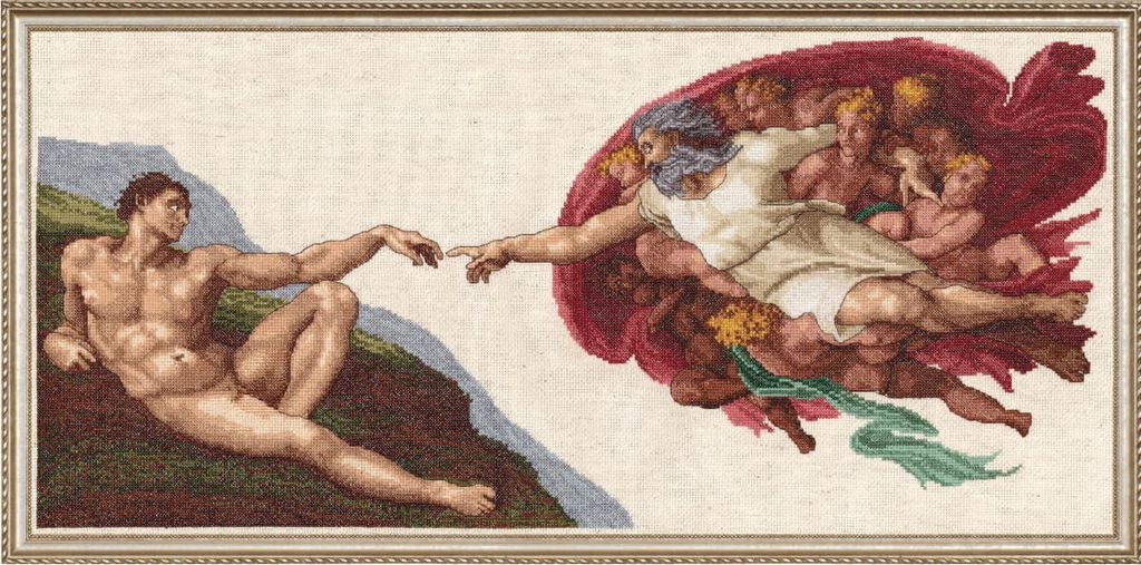 Janlynn Kreuzstich Stickpackung "Die Schöpfung", Zählmuster, 30x66cm