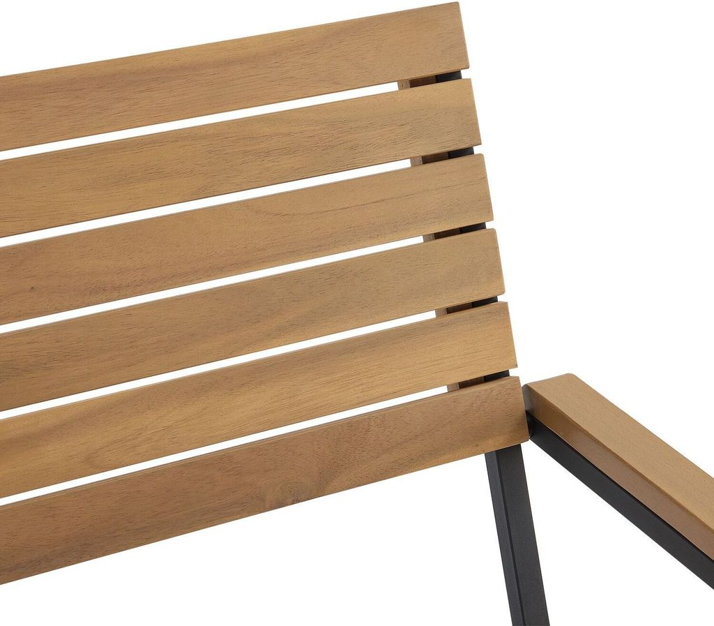 Juskys Akazienholz Gartengarnitur Rhodos - Tisch, 4 Stühle Produktbild 9