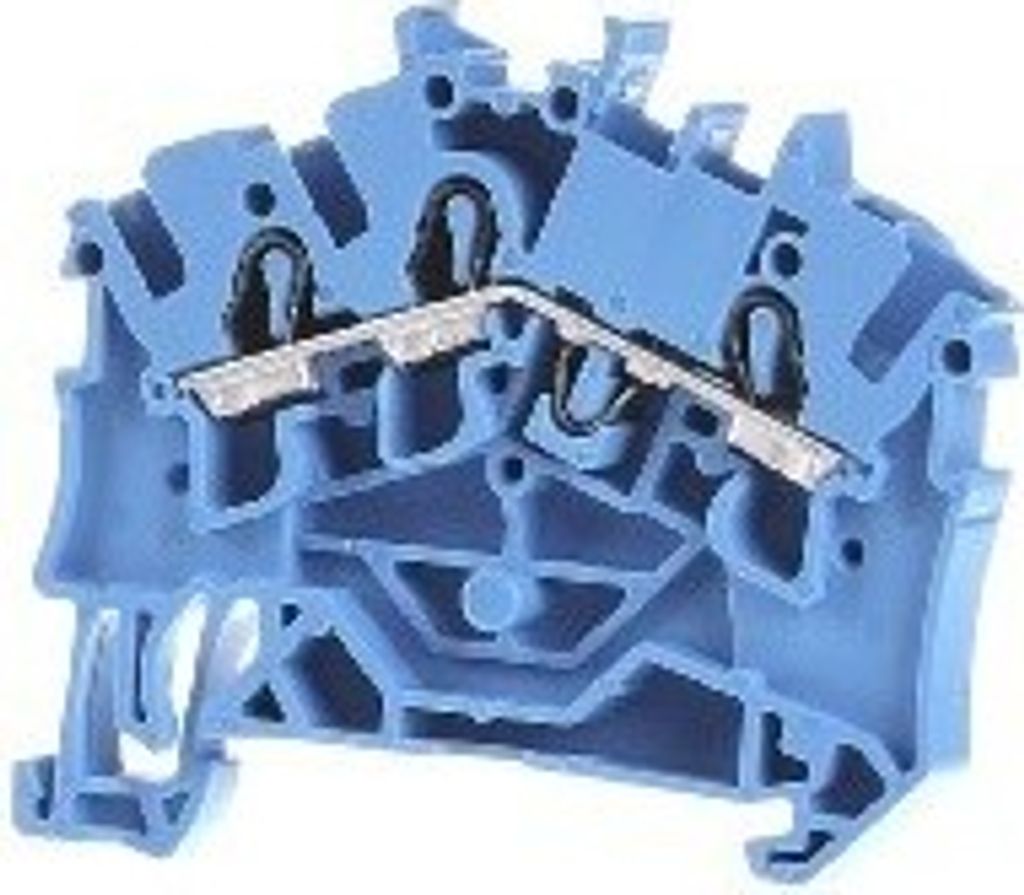 Wago 2002-6304 TOBJOB 2,5 (4) mm blau 3 Leiter Durchgangsklemme