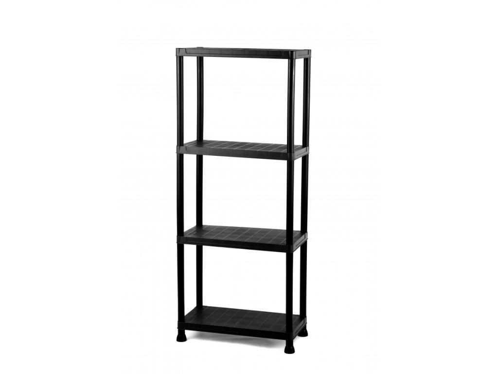 PRACTIC, Igotrend Regál plast. 60 x 30 x 138 cm černý Obrázek produktu 