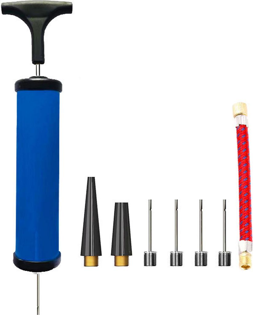 Basketballpumpe mit Nadeln, Düse und Verlängerungsschlauch, Pull-Inflator-System, ergonomischer Schnellluft-Inflator für Fußball, Volleyball, R...