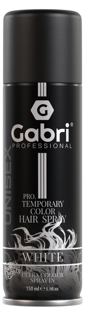 Gabri Professional - Pro Temporary Hair Colour Spray White Produktbild 