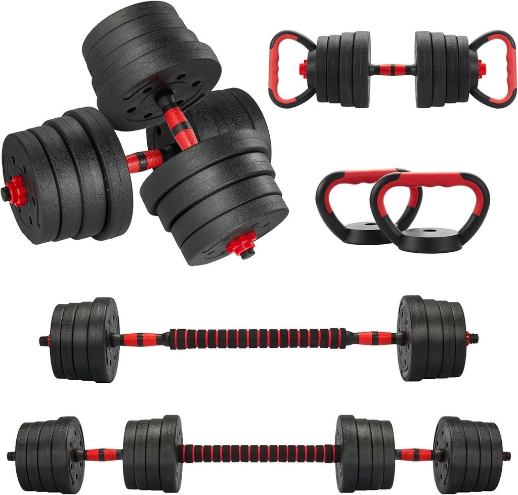 TEENO 6-in-1-Hantel-Set, 30 kg, mit Kugelhanteln, Hanteln, Produktbild 