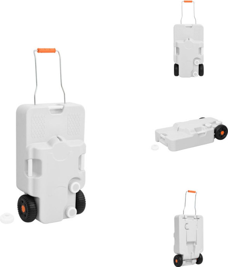 vidaXL Camping-Wassertank mit Rollen 30 L Grau - Camping & Wandern