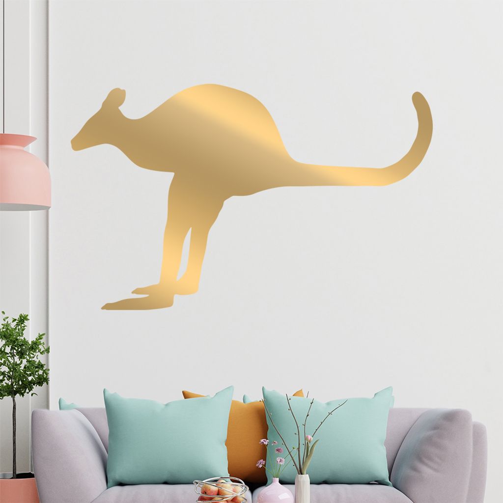 KIWISTAR Känguru - Beuteltier Australien Tasche Wandtattoo in 6 Größen - Wandaufkleber Wall Sticker - Dekoration, Küche, Wohnzimmer, Schlafzimm...