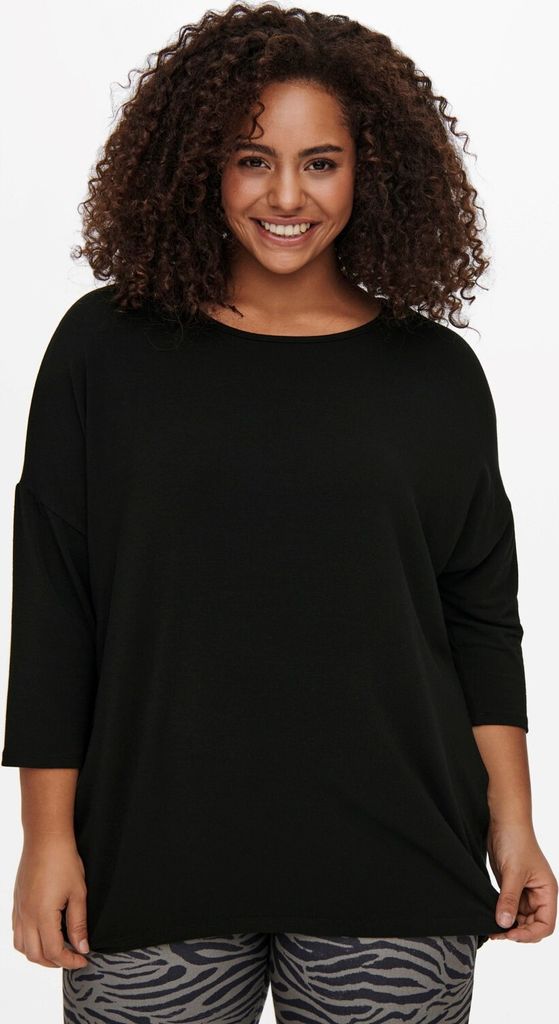 Damen 3/4 Arm Shirt Curvy Plus Size Longsleeve Große Größen Übergröße | 50-52