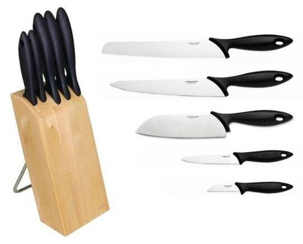 Fiskars 1023782, Držiak na nože s otvormi, Drevo, Drevo, Obrázok produktu 