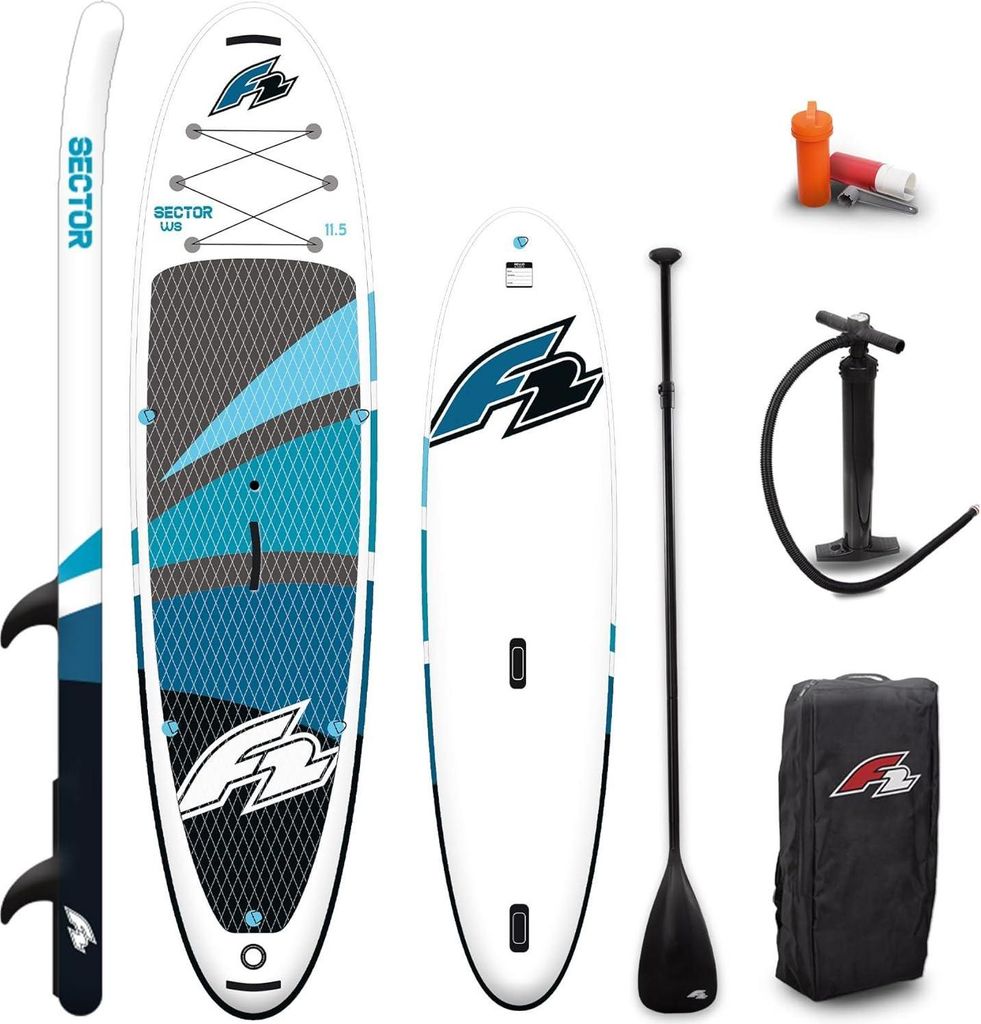 Zestaw do windsurfingu i SUP F2 Sector WS 10,5, niebieski, Zdjęcie produktu 