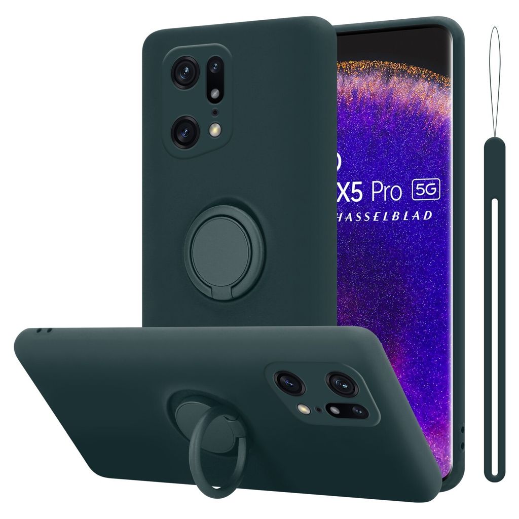 HONLEN Handyhülle Für Oppo Find X5 Pro – Transparentes Farbverlauf-Design, TPU Silikon, Mit 4-Ecken-Schutz