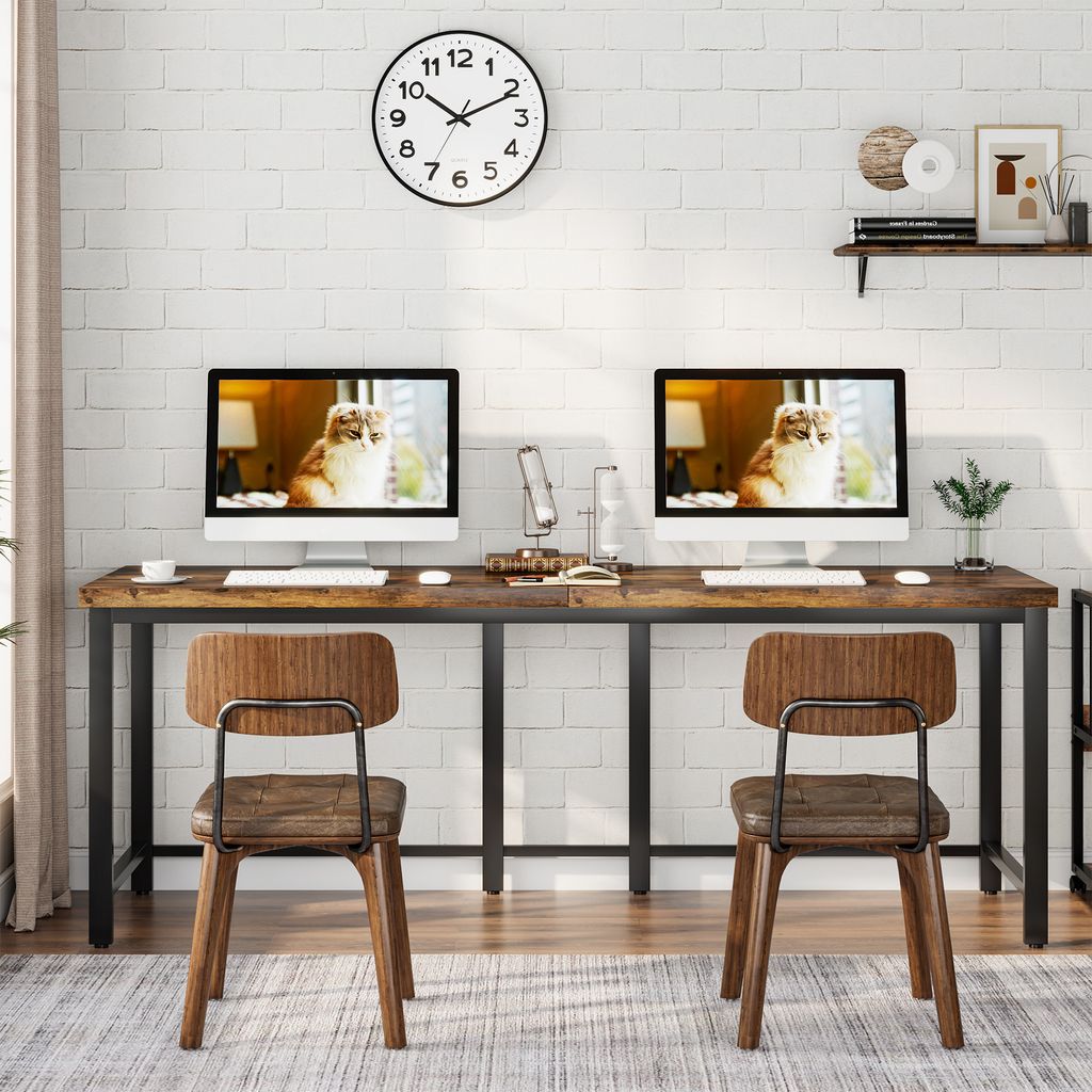 Tribesigns Doppelschreibtisch, 200cm Extra Lange Produktbild 5