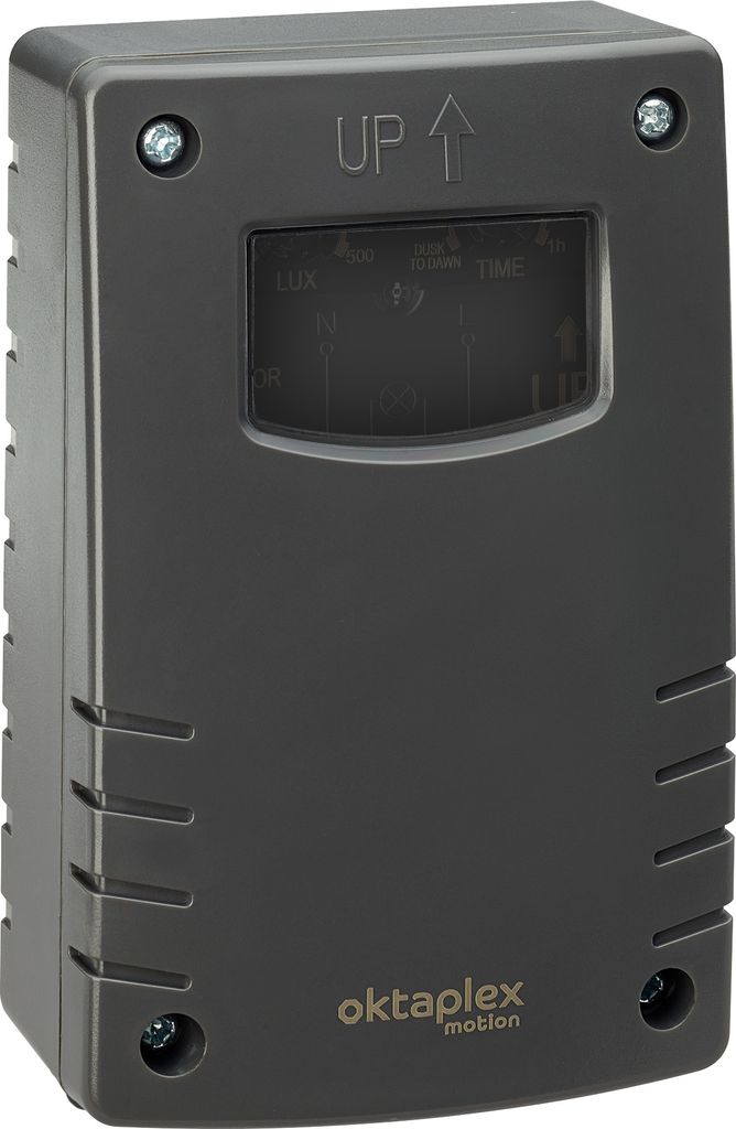 Oktaplex Dämmerungssensor außen IP65 Dämmerungsschalter mit Timer 230V anthrazit
