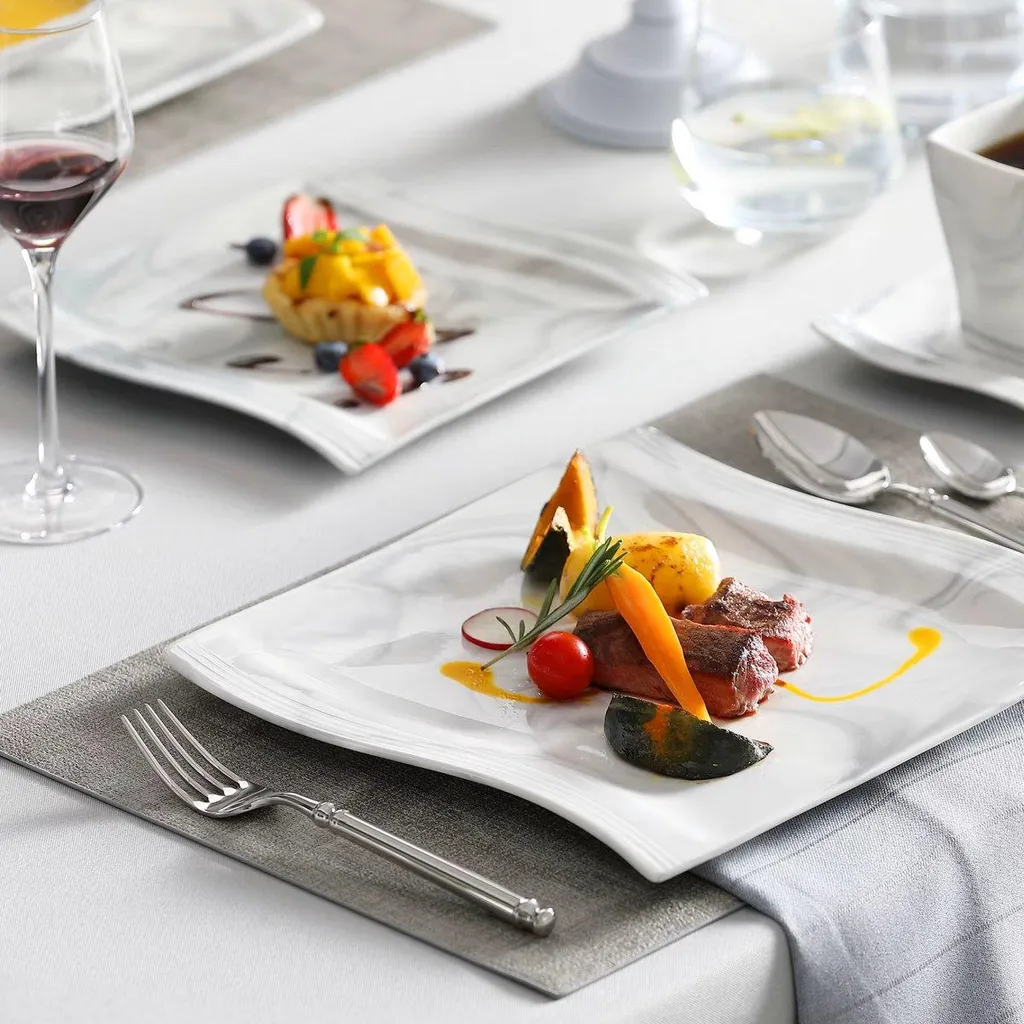 Set Servizio Piatti 30 Pezzi Marmo Ceramica | Best Buy per la Casa - 6