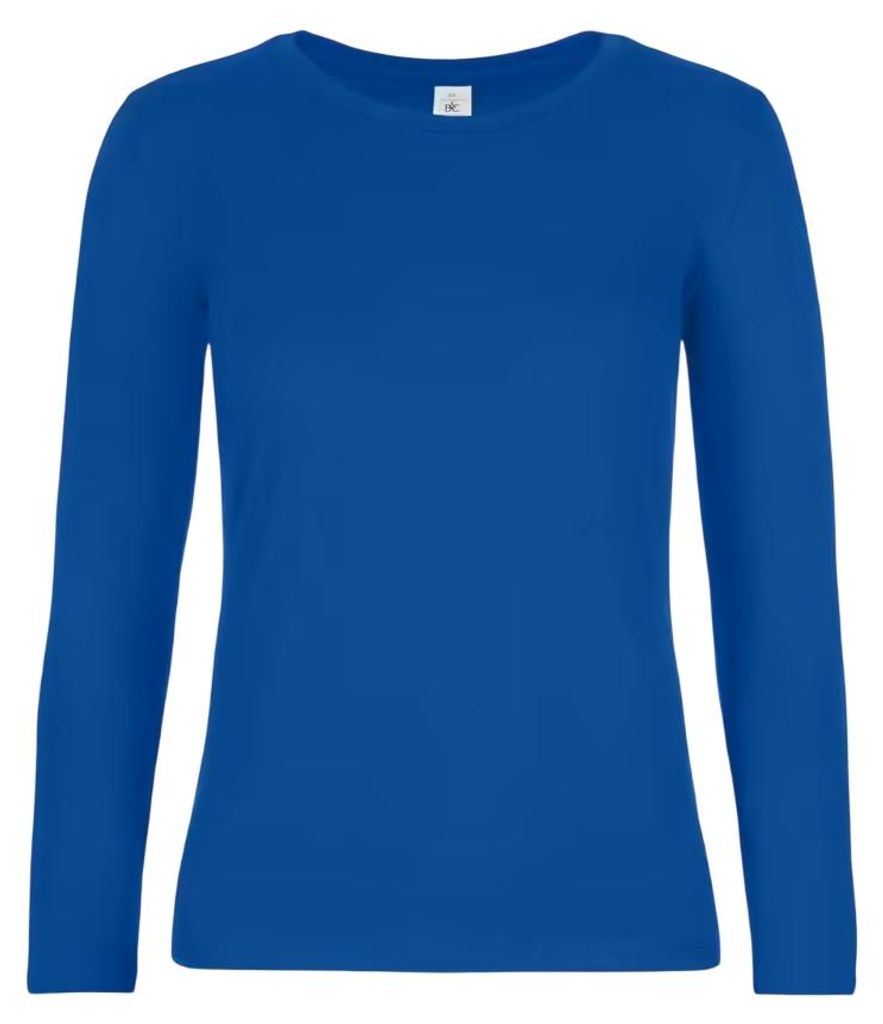 B&C - "#E190" T-Shirt für Damen Langärmlig FK2610 (XXL) (Königsblau)
