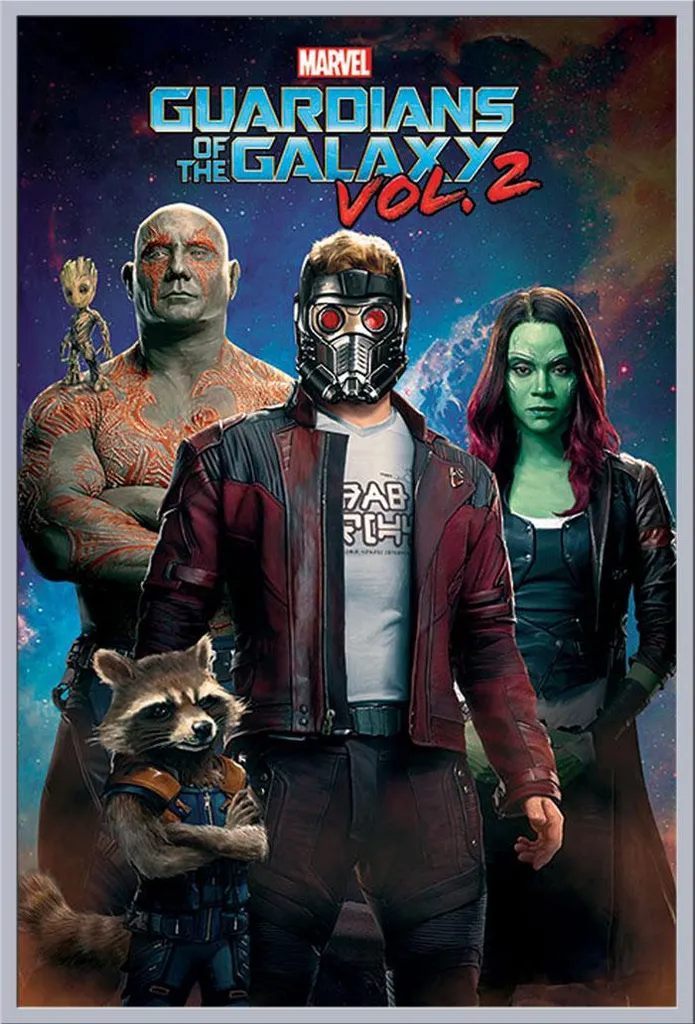 Déco Murale Marvel Gardiens de la Galaxie 2 - Cadre Argenté Shinsuke®