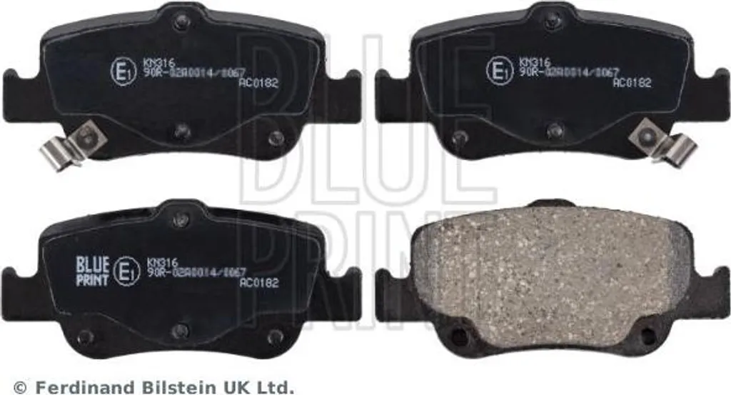 Plaquettes de frein silencieuses ADT342173, montage OE 04466YZZE3