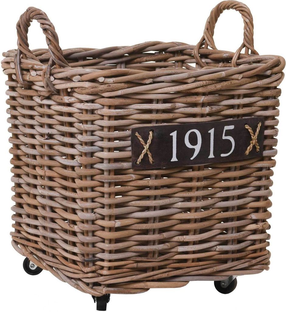 VIVANNO Corbeille à bois en rotin RODAR Coffret, tressé Image du produit 
