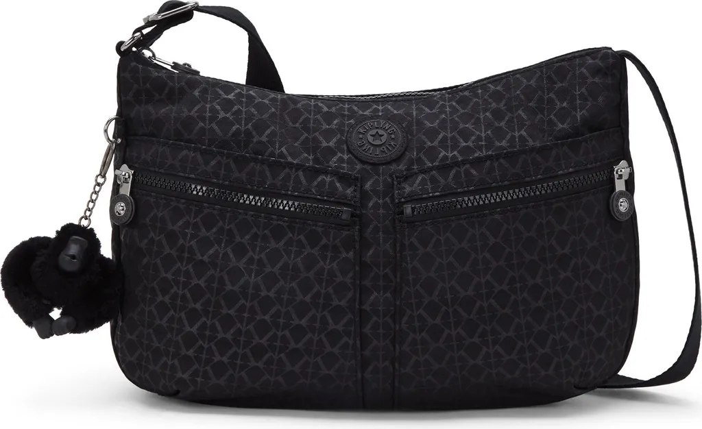 Besace femme Kipling Izellah Signature Emb avec poches multiples Chic