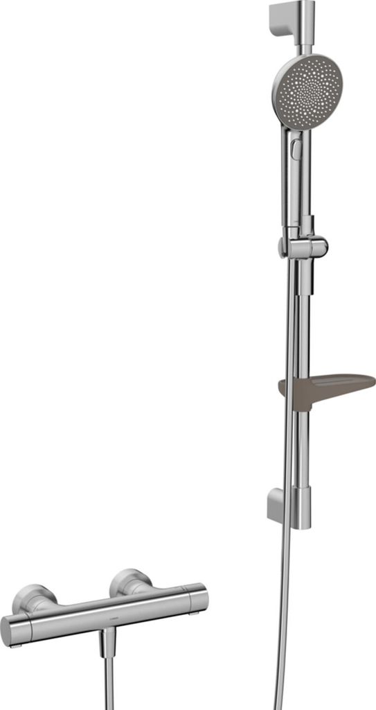 HANSA HANSAPRISMA Brausebatterie mit Brausegarnitur, 770mm, 3-strahlig, 4813042180