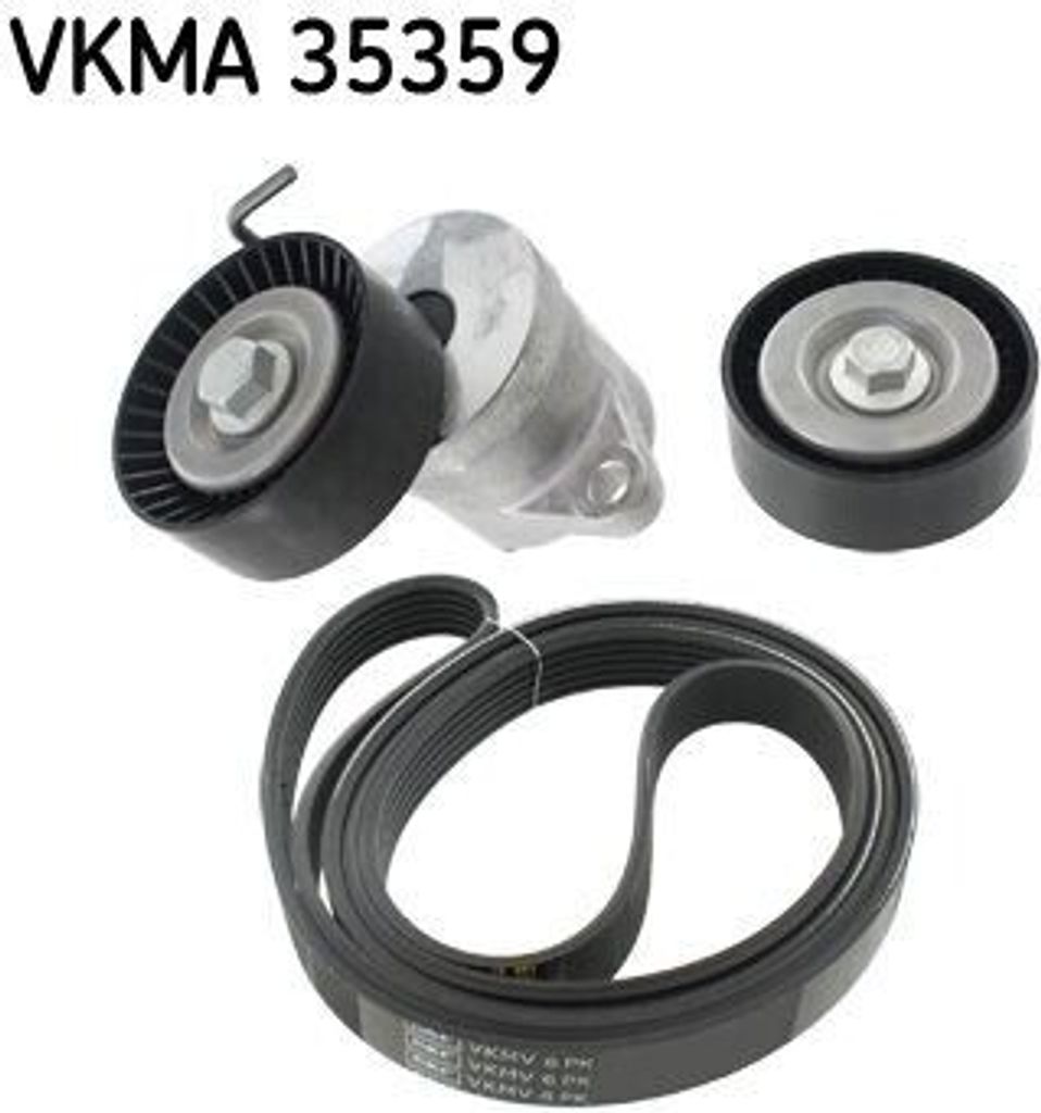 SKF VKMA 35359 Keilrippenriemensatz OE 55562864 kompatibel mit Malibu, Insignia