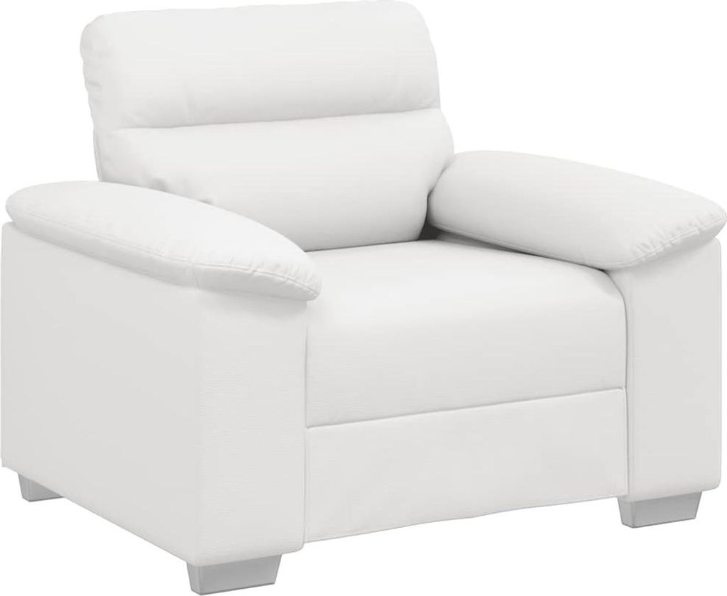 vidaXL Sessel Weiß 100x81x84 cm Kunstleder